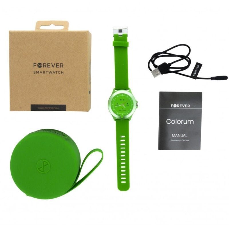 Smartwatch Forever Colorum CW-300/ Notificaciones/ Frecuencia Cardíaca/ Verde - изображение 5
