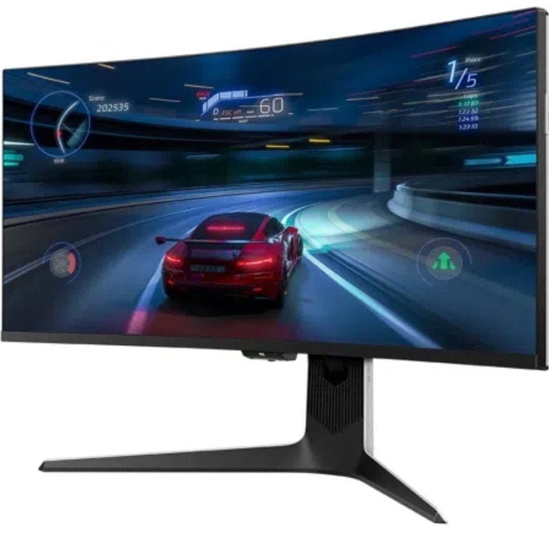 Monitor Gaming Curvo TCL 34R83Q 34"/ WQHD/ 1ms/ 170Hz/ VA/ Regulable en altura/ Blanco y Negro - изображение 2