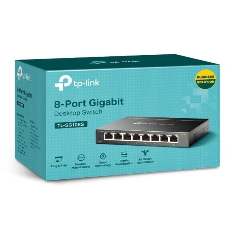 Switch TP-Link TL-SG108S 8 Puertos/ RJ-45 10/100/1000 - изображение 3