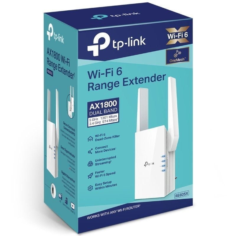 Repetidor Inalámbrico TP-Link RE605X/ WiFi 6/ 1800Mbps/ 2 Antenas - изображение 4