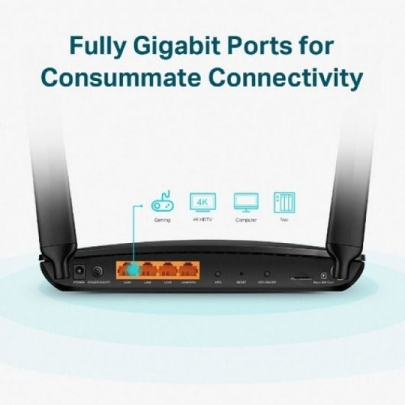 Router Inalámbrico 4G TP-Link Archer MR600 1200Mbps 2.4GHz 5GHz/ 2 Antenas/ WiFi 802.11a/n/ac - b/g/n - изображение 5