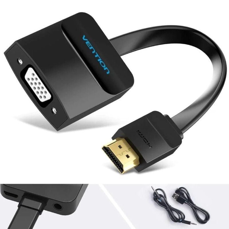 Conversor Vention 42161 HDMI Macho - VGA Hembra - Jack 3.5 Hembra/ 15cm/ Negro - изображение 3