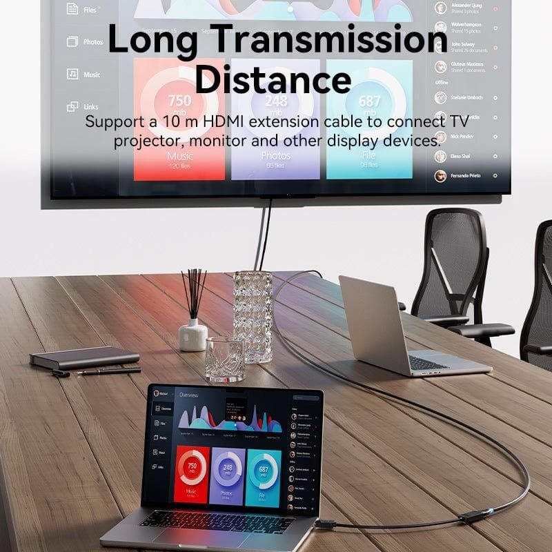Cable Conversor Vention HBZBB/ DisplayPort Macho - HDMI 4K Hembra/ 15cm/ Negro - изображение 4