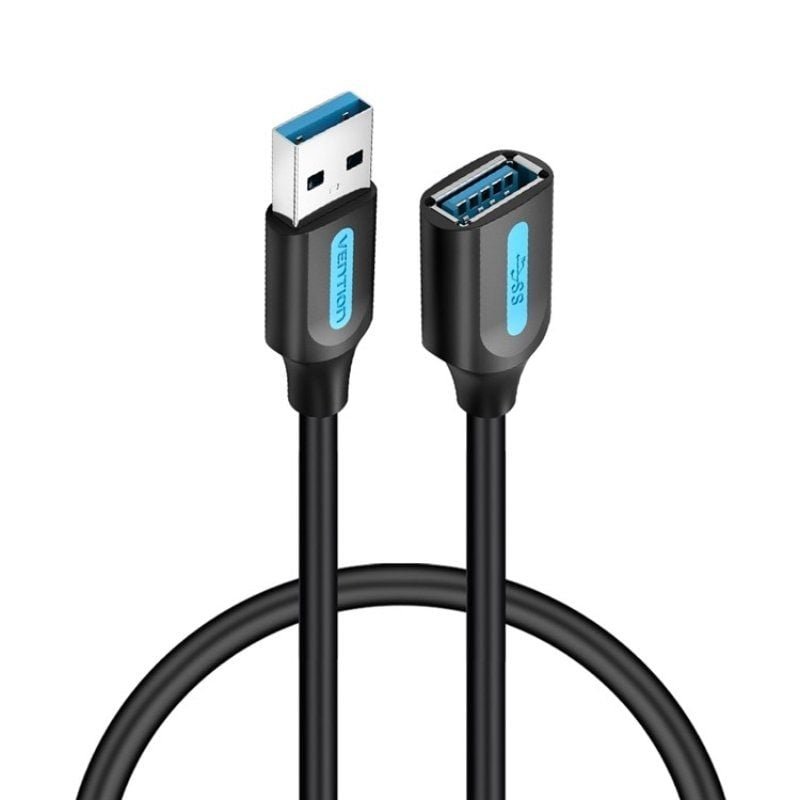 Cable Alargador USB 3.0 Vention CBHBG/ USB Macho - USB Hembra/ 5Gbps/ 1.5m/ Negro - изображение 3