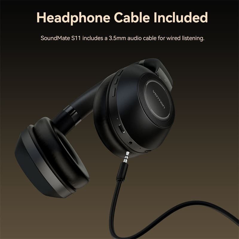 Auriculares Inalámbricos Vention SoundMate S11 NBBB0/ con Micrófono/ Bluetooth/ Negros - изображение 4