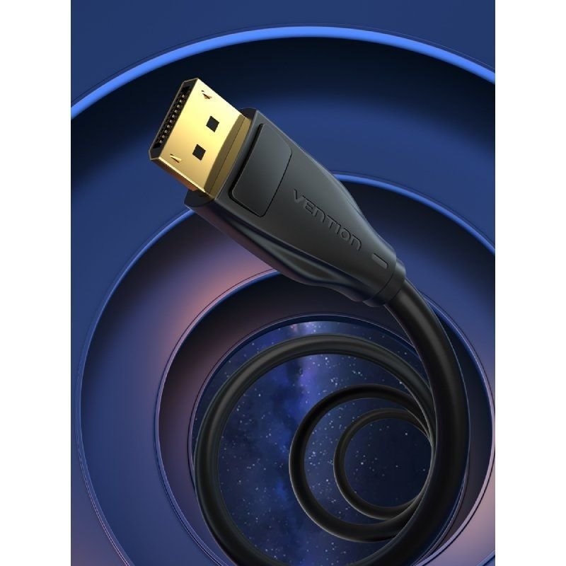 Cable Displayport 1.4 8K Vention HCDBI/ Displayport Macho - Displayport Macho/ 3m/ Negro - изображение 4