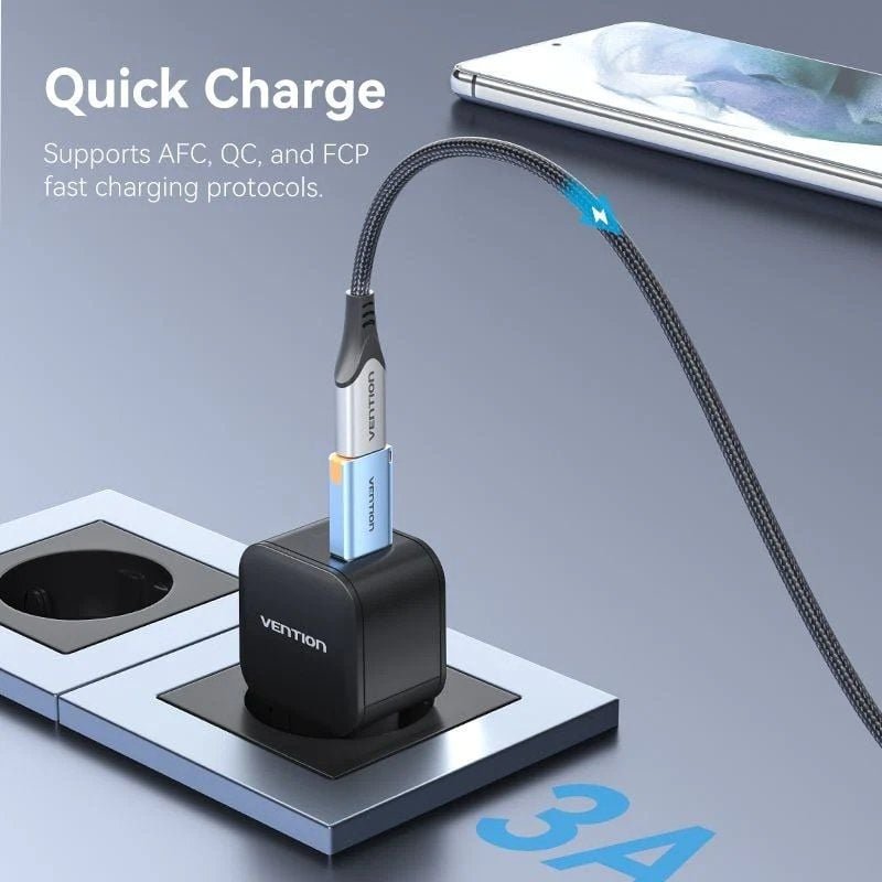 Adaptador USB 3.1 Vention CUAH0/ USB Tipo-C Hembra - USB Macho/ Azul - изображение 4