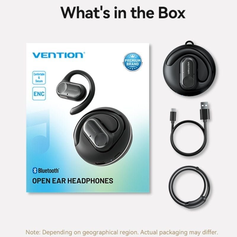 Auriculares Deportivos Bluetooth Vention Open Ear OpenBeat O11 NBPB0 con estuche de carga/ Negros - изображение 4