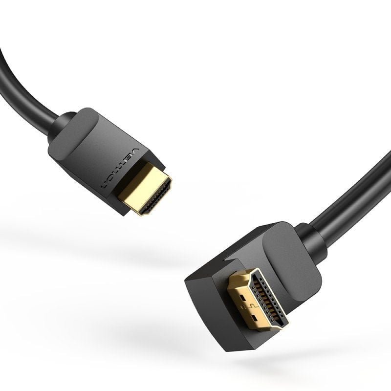 Cable HDMI 2.0 4K Acodado Vention AAQBH/ HDMI Macho - HDMI Macho/ 2m/ Negro - изображение 3