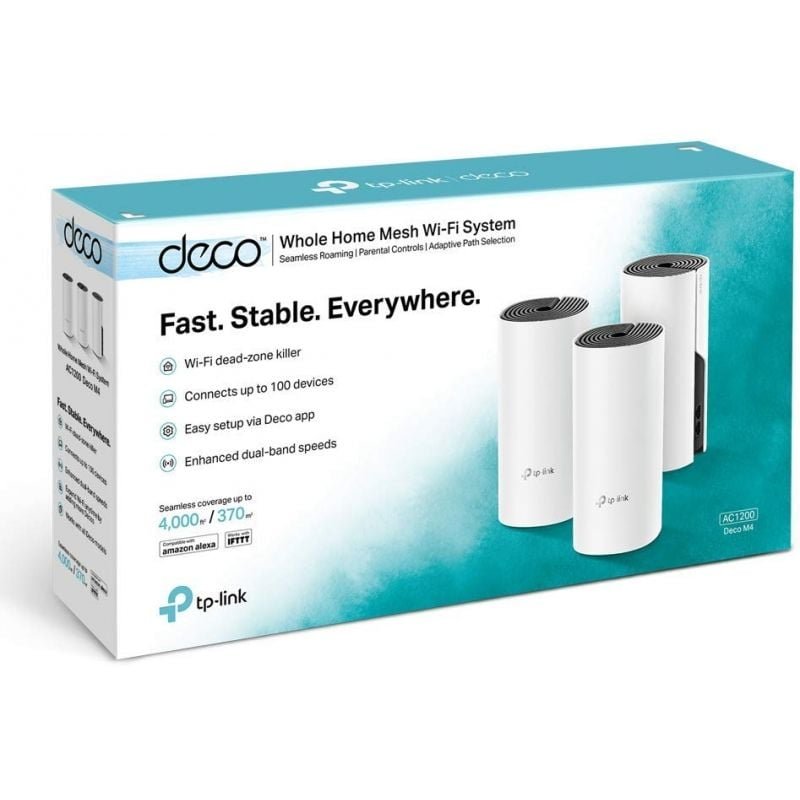 Sistema Mesh TP-Link Deco M4 1200Mbps/ 2.4GHz 5GHz/ Pack de 3 - изображение 3