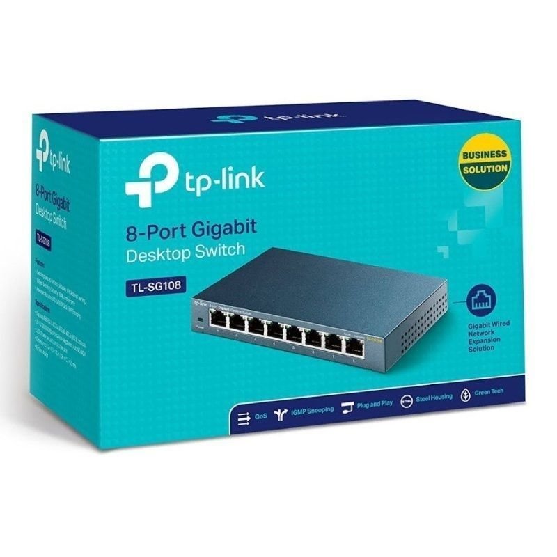 Switch TP-Link TL-SG108 V3.0 8 Puertos/ RJ-45 10/100/1000 - изображение 4