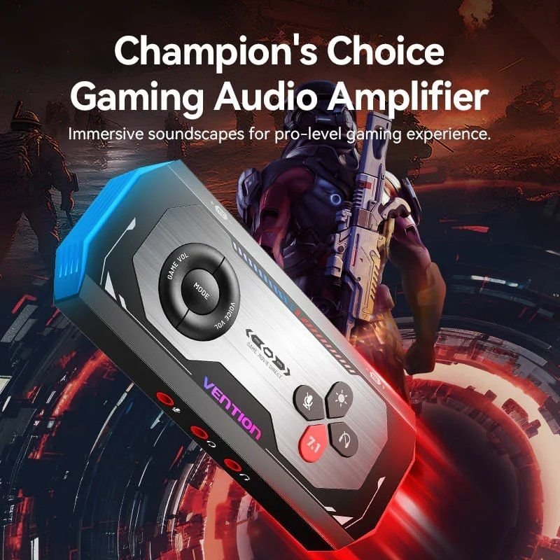 Tarjeta de Sonido Gaming con Amplificador Vention CVAB0/ USB Tipo-C Macho - 3xJack 3.5 Hembra - изображение 2