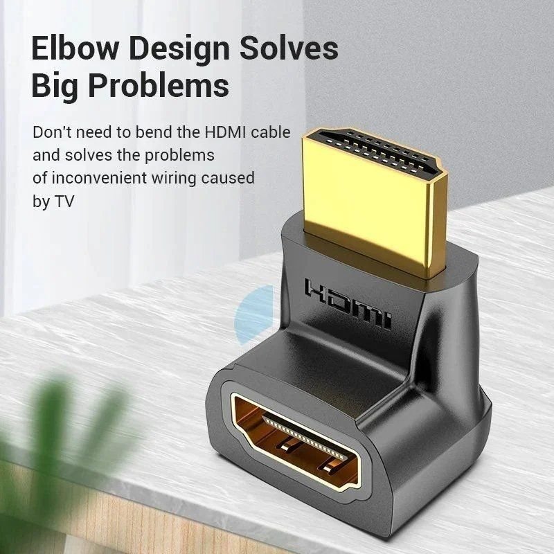 Adaptador HDMI 4K 270º Vention AINB0/ HDMI Macho - HDMI Hembra/ Pack 2 Uds - изображение 3