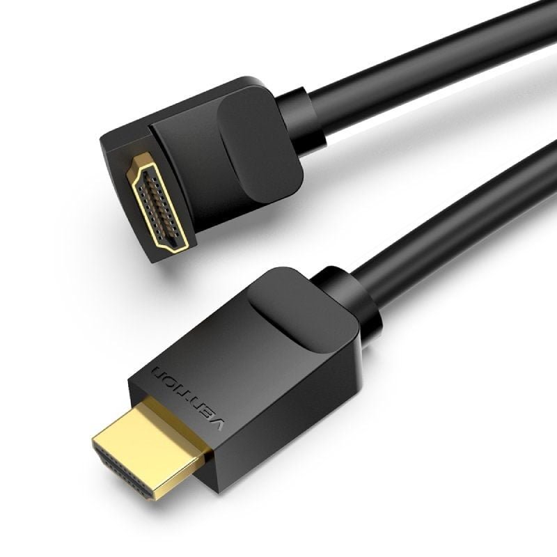 Cable HDMI 2.0 4K Acodado Vention AAQBH/ HDMI Macho - HDMI Macho/ 2m/ Negro - изображение 2