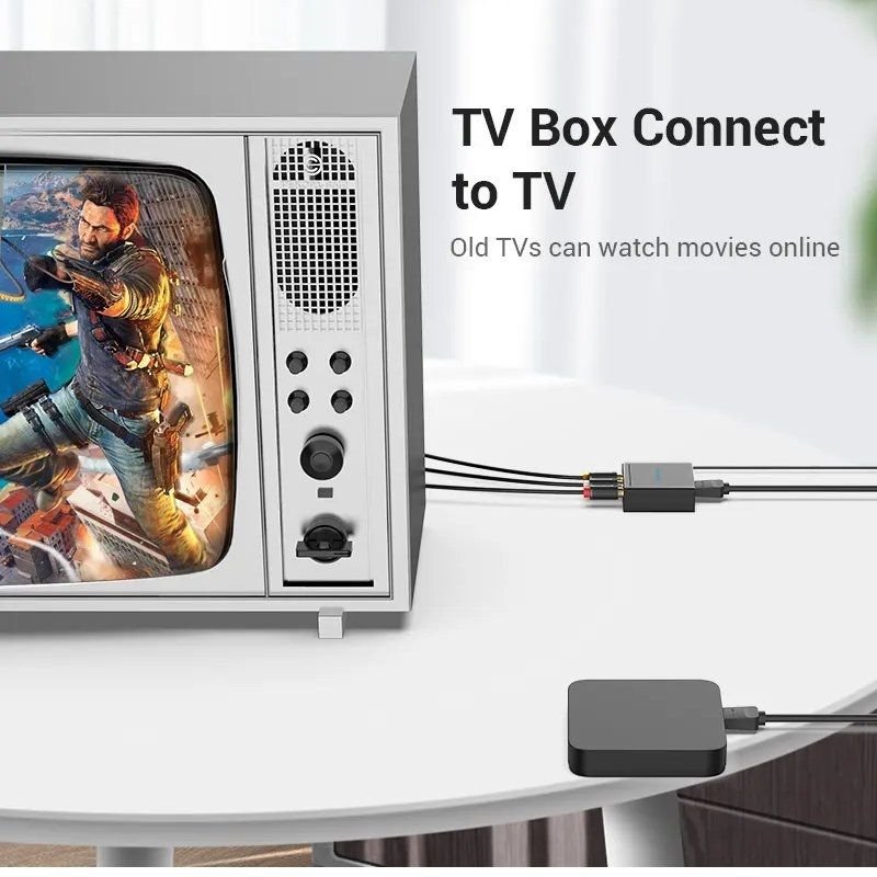 Convertidor HDMI a RCA Vention AEEB0/ HDMI Hembra - RCA Hembra - MiniUSB Hembra - изображение 4