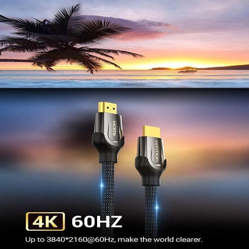 Cable HDMI 2.0 4K Vention VAA-B05-B100/ HDMI Macho - HDMI Macho/ 1m/ Negro - изображение 3