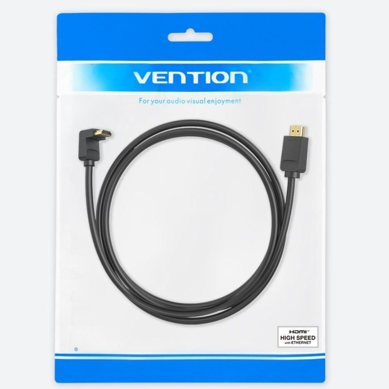 Cable HDMI 2.0 4K Acodado Vention AAQBH/ HDMI Macho - HDMI Macho/ 2m/ Negro - изображение 5