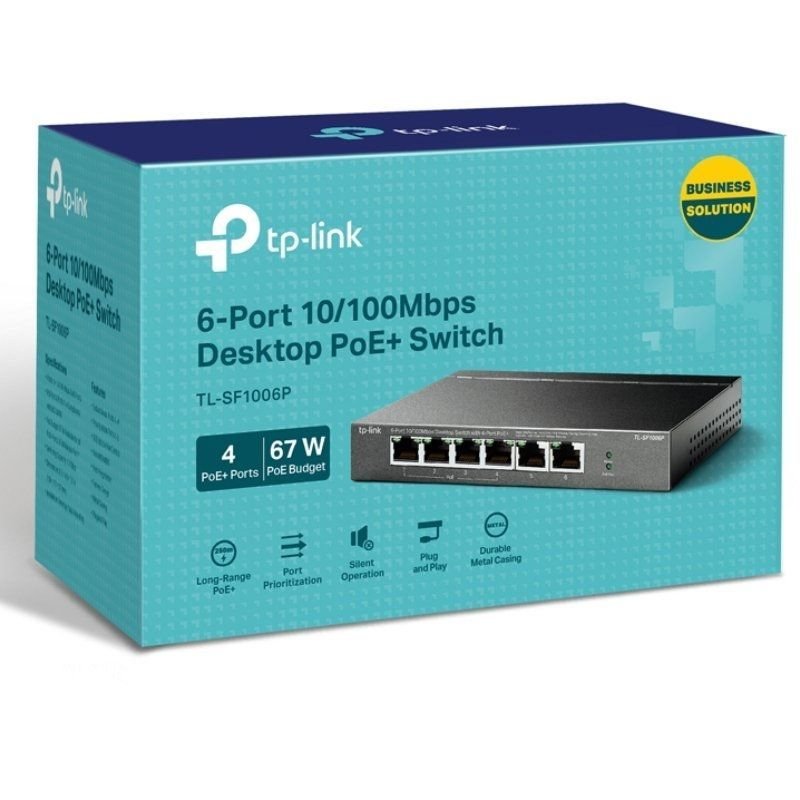 Switch TP-Link TL-SF1006P 6 Puertos/ RJ-45 10/100 PoE - изображение 3