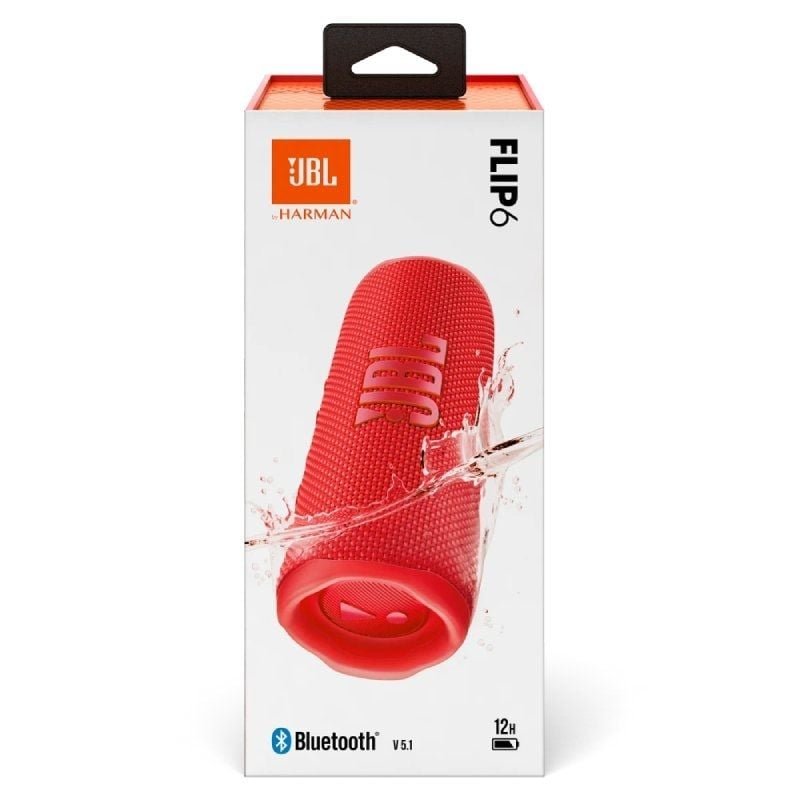 Altavoz con Bluetooth JBL FLIP 6/ 30W/ 1.0/ Rojo - изображение 5