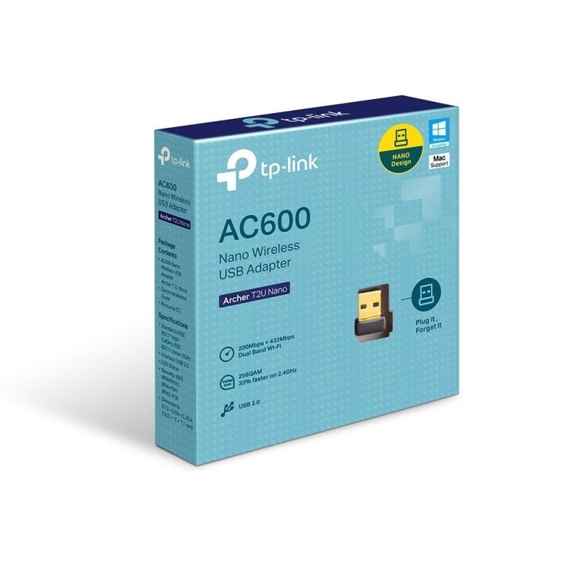 Adaptador USB - WiFi TP-Link Archer T2U Nano/ 600Mbps - изображение 2