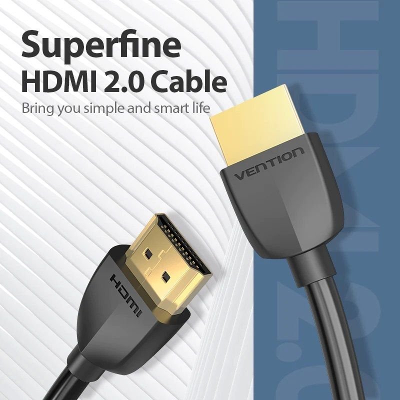 Cable HDMI 2.0 4K Portatil Vention AAIBF/ HDMI Macho - HDMI Macho/ 1m/ Negro - изображение 2