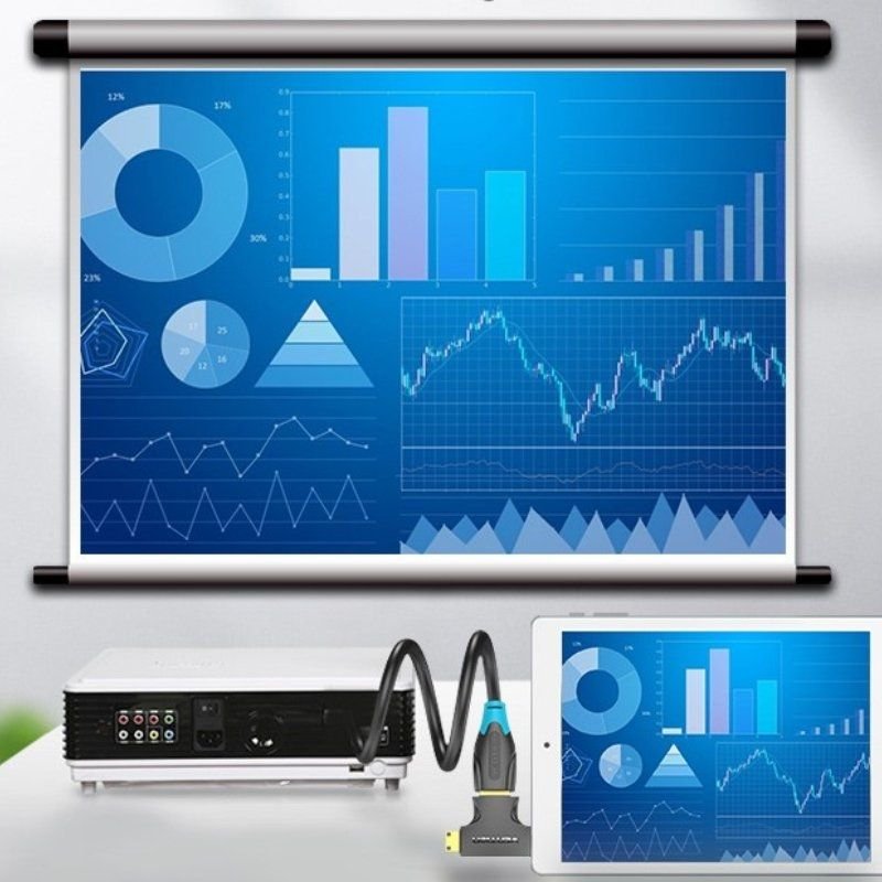 Adaptador HDMI 2 en 1 Vention AGFB0/ HDMI Hembra - Micro HDMI Macho - Mini HDMI Macho - изображение 4