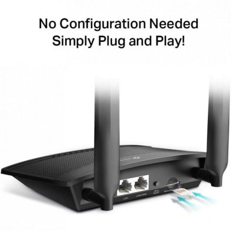 Router Inalámbrico 4G TP-Link TL-MR100 300Mbps/ 2.4GHz/ 2 Antenas/ WiFi 802.11b/g/n - изображение 3