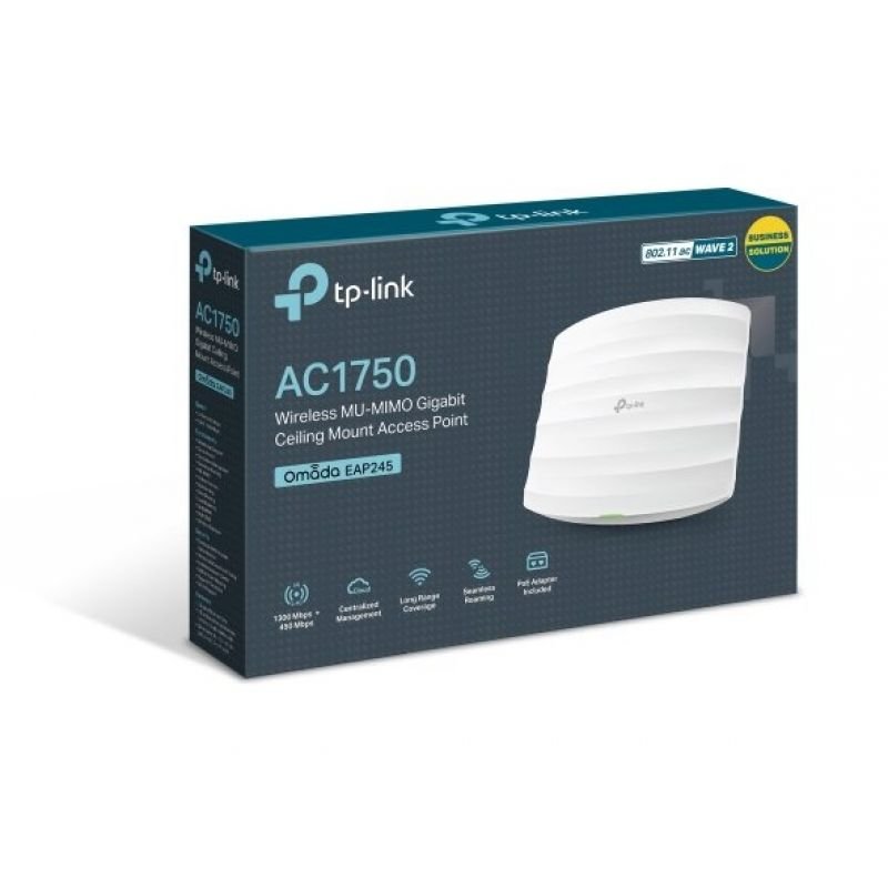 Punto de Acceso Inalámbrico TP-Link Omada EAP245 PoE 1700Mbps/ 2.4 GHz 5GHz/ Antena de 4dBi/ WiFi 802.11ac/n/b/g/a - изображение 4