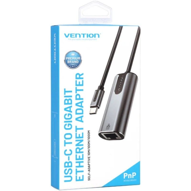 Adaptador USB Tipo-C - RJ45 Vention CFNHB/ 1000Mbps - изображение 2