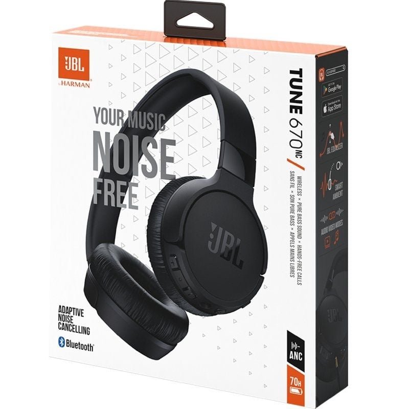 Auriculares Inalámbricos JBL Tune 670NC/ con Micrófono/ Bluetooth/ Negros - изображение 5