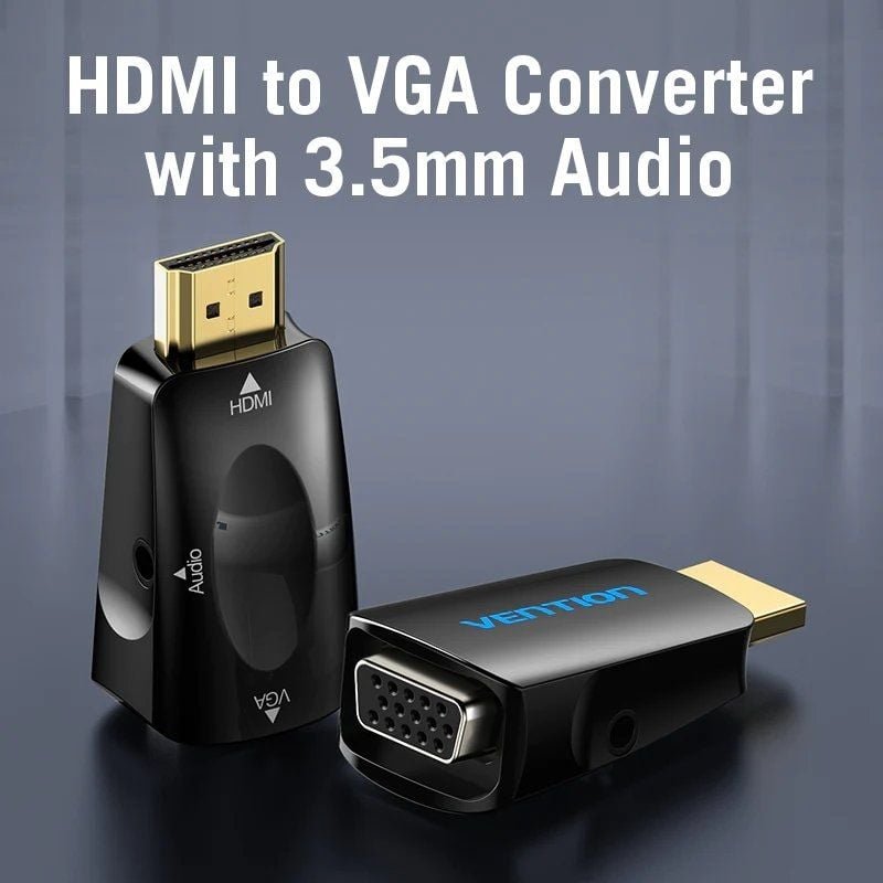 Adaptador Conversor Vention AIDB0/ HDMI Macho a VGA Hembra/ Audio Jack 3.5mm - изображение 3