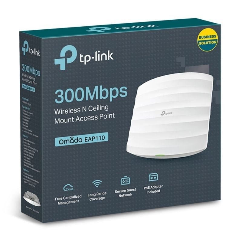 Punto de Acceso Inalámbrico TP-Link Omada EAP110 PoE 300Mbps/ 2.4GHz/ Antenas de 4dBi/ WiFi 802.11n/b/g - изображение 4