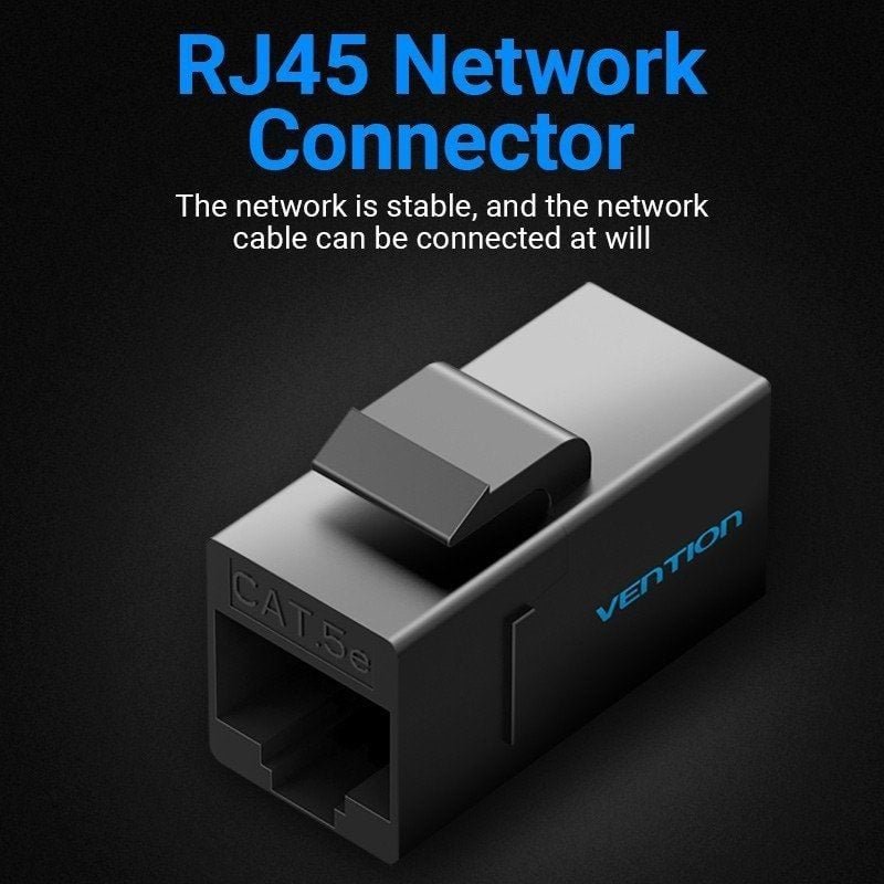 Adaptador Conector RJ45 VDD-B07-B Cat5e UTP/ RJ45 Hembra - RJ45 Hembra/ Negro - изображение 2