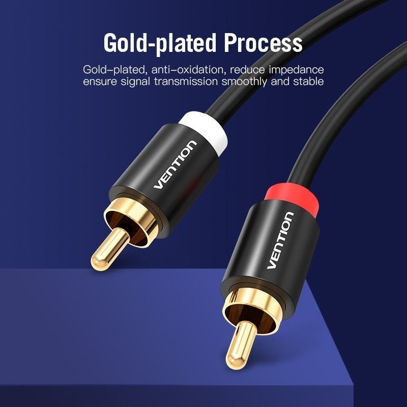 Cable Estéreo Vention VAB-R06-B150/ 2x RCA Macho - 2x RCA Macho/ 1.5m/ Negro - изображение 2