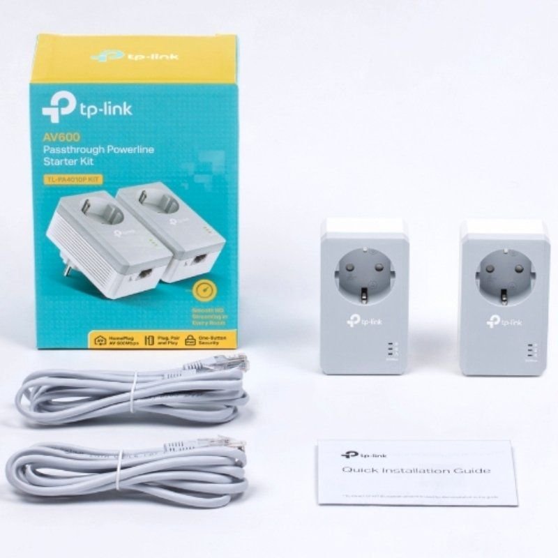 Adaptador Powerline TP-Link TL-PA4010P KIT 600Mbps/ Alcance 300m/ Pack de 2 - изображение 4