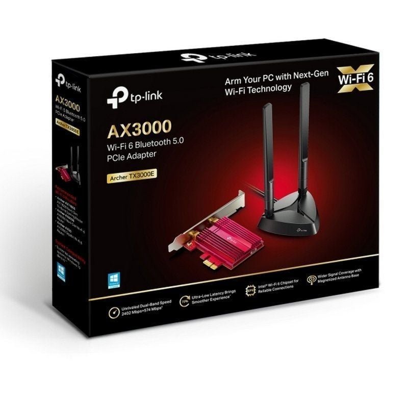 Tarjeta de Red Inalámbrica-PCI Express TP-Link Archer TX3000E/ 3000Mbps/ 2.4/5GHz - изображение 3