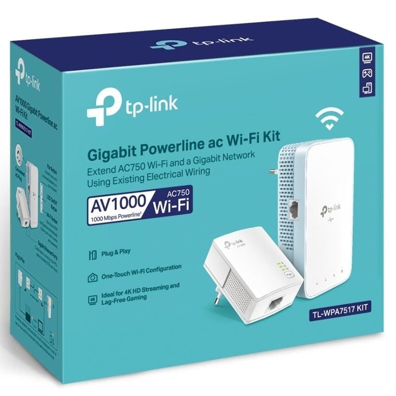 Adaptador Powerline TP-Link TL-WPA7517 Kit 1000Mbps/ Alcance 300m/ Pack de 2 - изображение 5