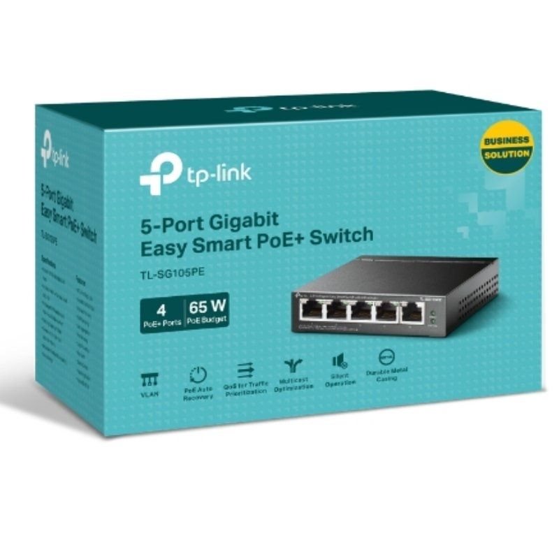 Switch TP-Link TL-SG105PE 5 Puertos/ RJ-45 10/100/1000 PoE - изображение 4
