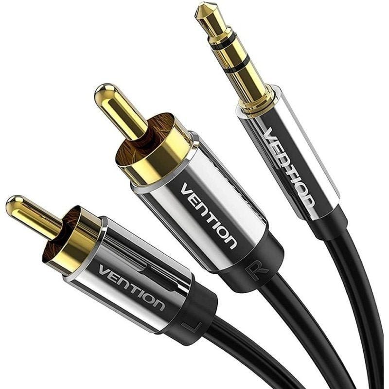 Cable Estéreo Vention BCFBD/ Jack 3.5 Macho - 2x RCA Macho/ 50cm/ Negro - изображение 2