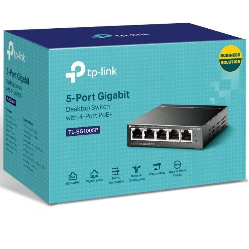 Switch TP-Link TL-SG1005P 5 Puertos/ RJ-45 10/100/1000 PoE - изображение 2