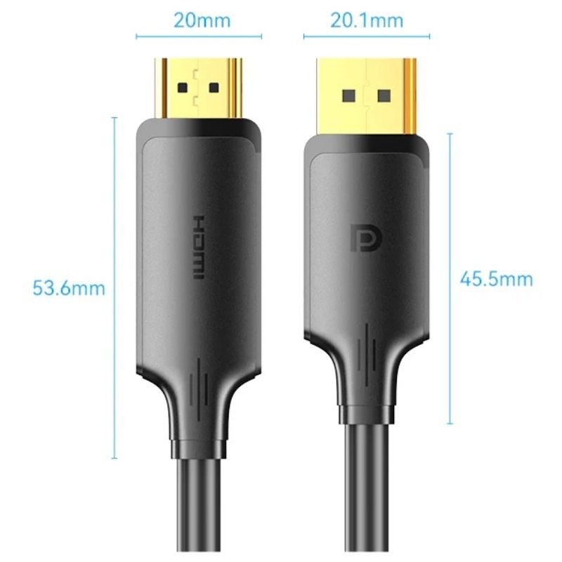 Cable Conversor Vention HFOBI/ DisplayPort Macho - HDMI Macho/ 3m/ Negro - изображение 4