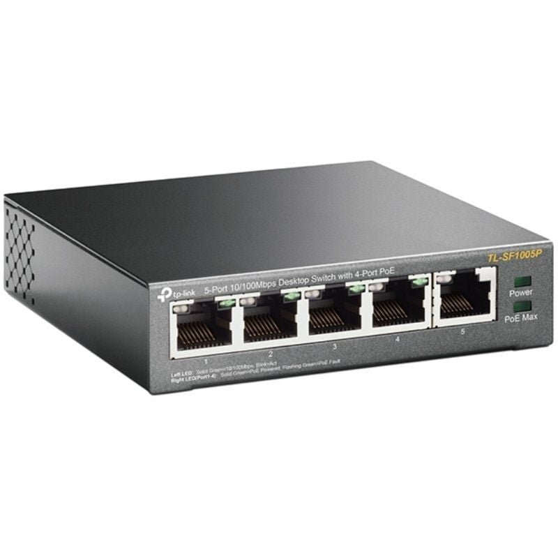 Switch TP-Link TL-SF1005P 5 Puertos/ RJ-45 10/100 PoE - изображение 3