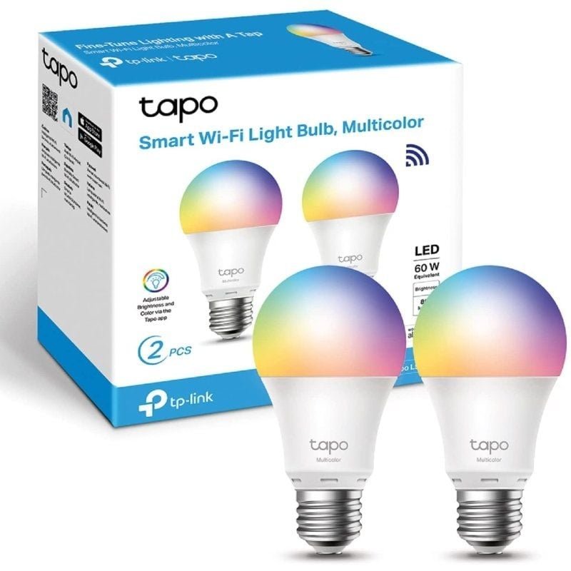 Bombilla Inteligente TP-Link Tapo L530E/ Casquillo E27 / 8.7W/ 806 Lúmenes/ 2500 - 6500K/ Pack 2 - изображение 2
