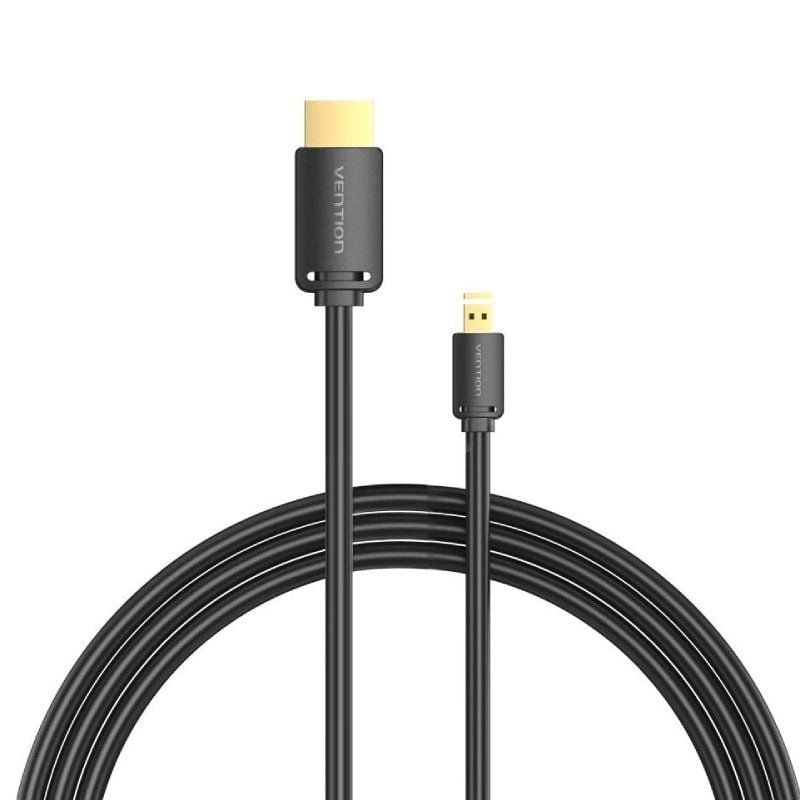 Cable Micro HDMI 2.0 4K Vention AGIBH/ HDMI Macho - Micro HDMI Macho/ 2m/ Negro - изображение 3