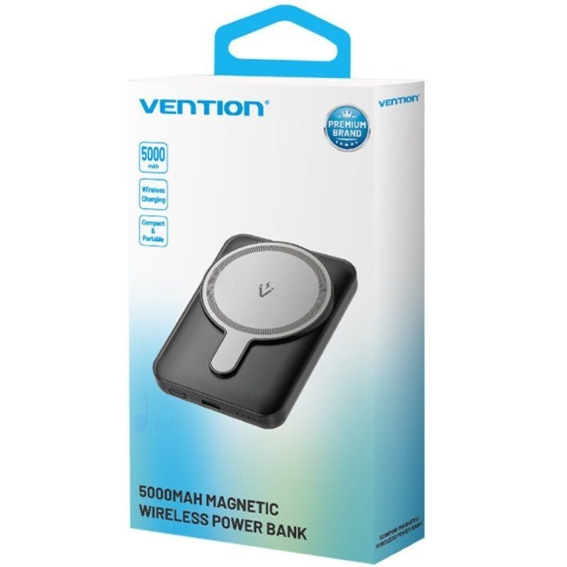 Powerbank 5000mAh Vention FHSL0/ 20W/ Wireless/ Azul - изображение 3