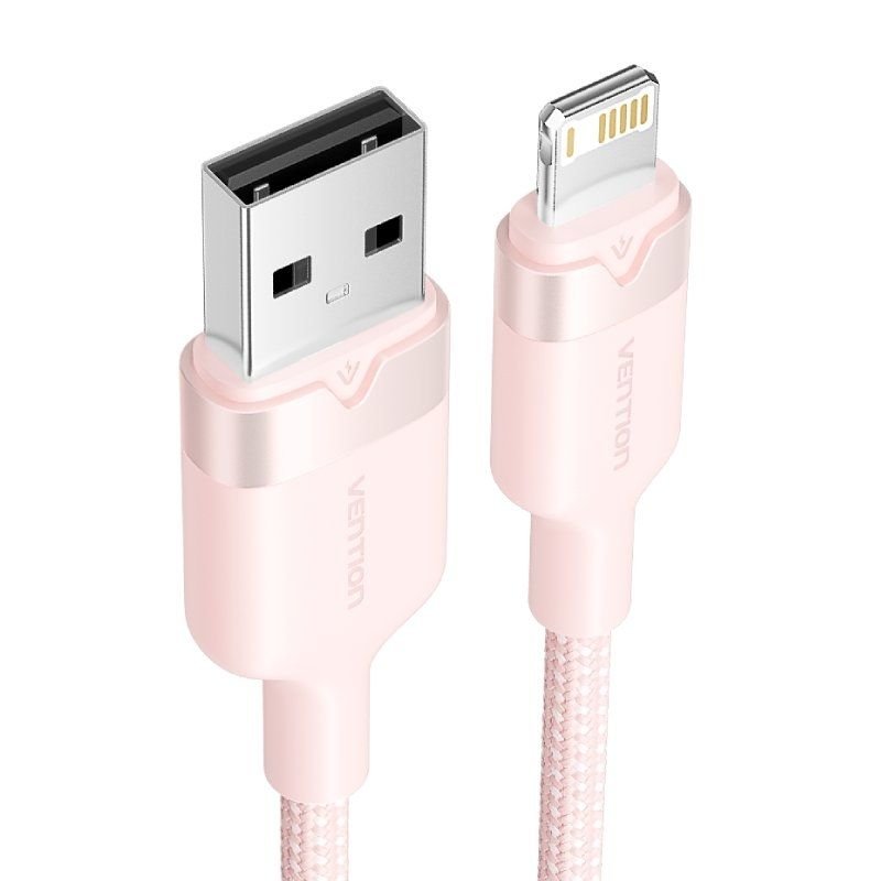 Cable USB Lightning Vention LANPH/ USB Macho - Lightning Macho/ 480Mbps/ 2m/ Rosa - изображение 2