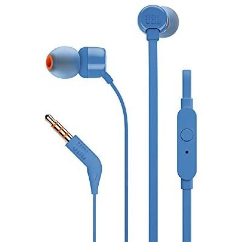 Auriculares Intrauditivos JBL Tune 110/ con Micrófono/ Jack 3.5/ Azules - изображение 4