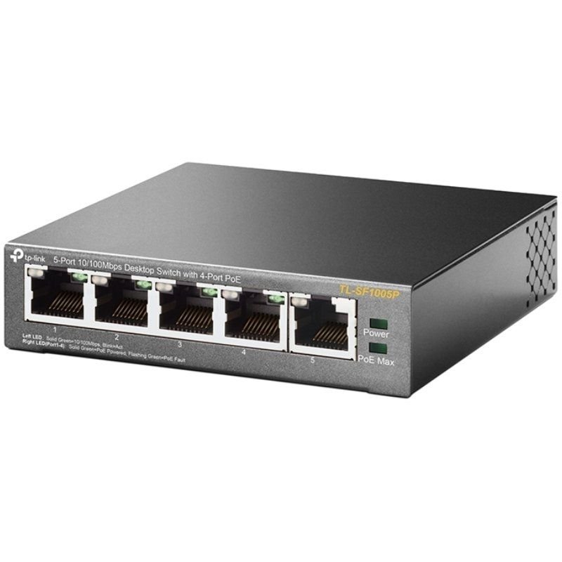 Switch TP-Link TL-SF1005P 5 Puertos/ RJ-45 10/100 PoE - изображение 2