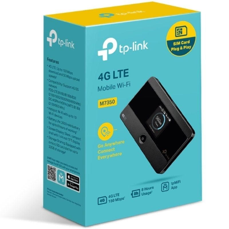 Modem Inalámbrico 4G TP-Link M7350 150Mbps/ 2.4GHz 5GHz/ 1 Antena/ WiFi 802.11a/b/g/n - изображение 3
