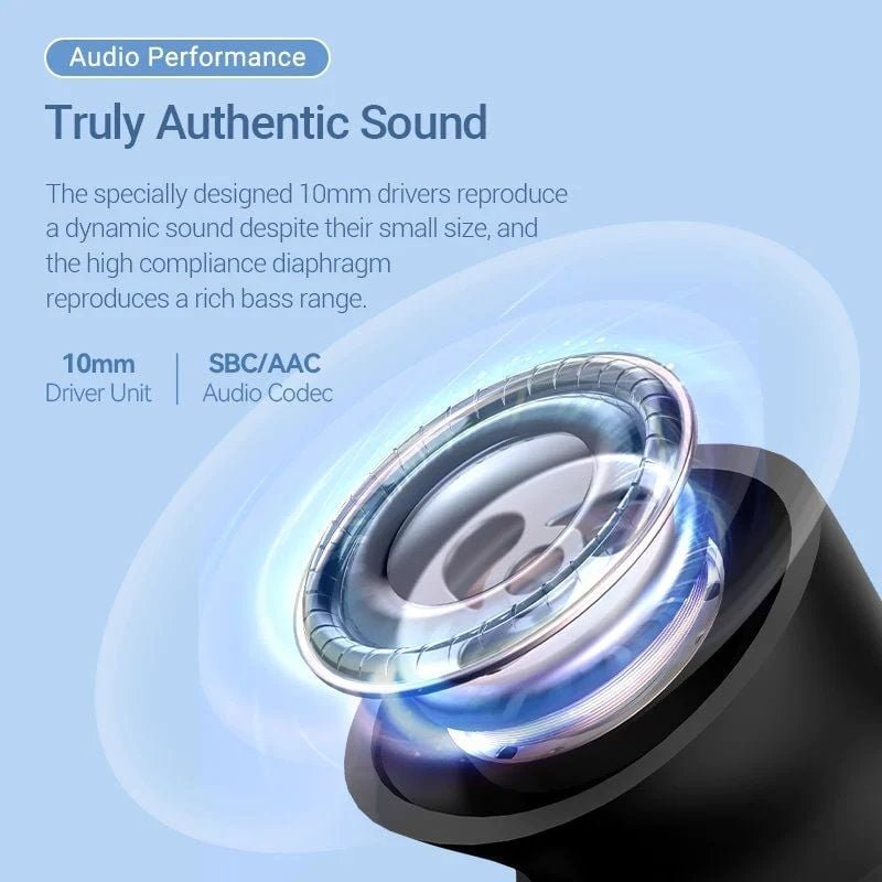 Auriculares Bluetooth Vention Tiny T12 NBLW0 con estuche de carga/ Autonomía 6h/ Blancos - изображение 2